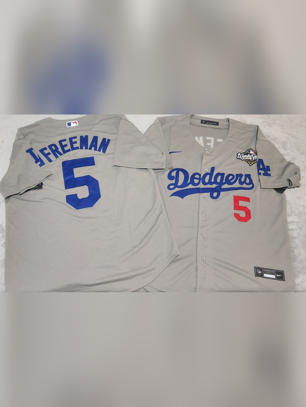 F. Freeman Dodgers WS Grey Jersey